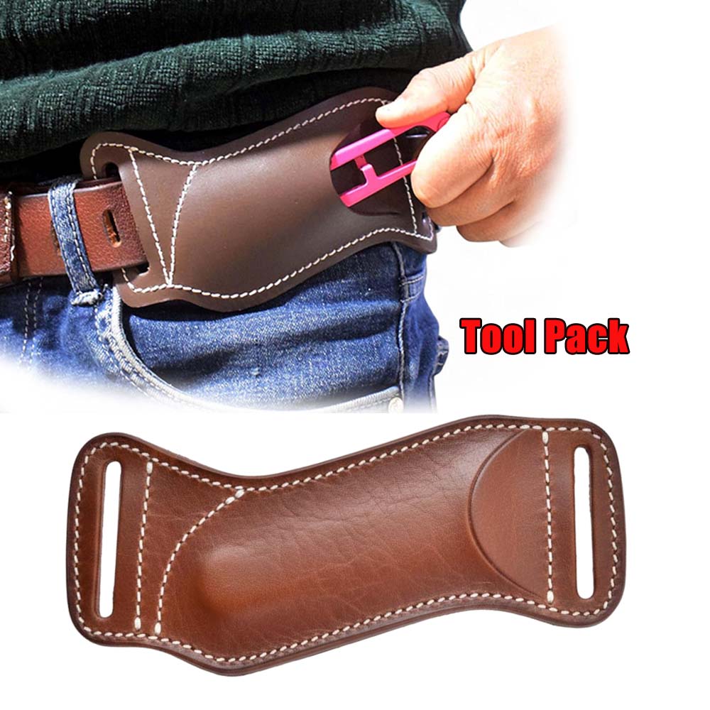 Edc Carry Belt Leather - Funda táctica para cuchillo EDC de