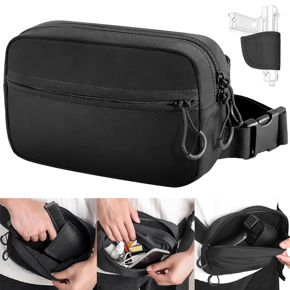 Edc Concealed Carry Fanny Pack - Bolsa de transporte oculta para pistola,