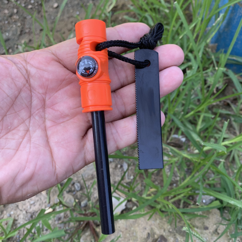 Ferro Rod Striker - Varilla de Magnesio Multifuncional Tres en