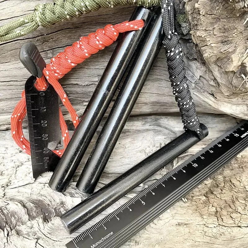 Ferro Rod Striker - Encendedor de Supervivencia 3 en 1