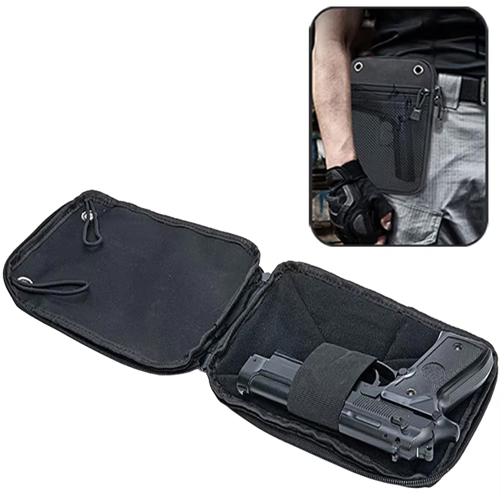Edc Concealed Carry Fanny Pack - Funda táctica Molle para pistola oculta,
