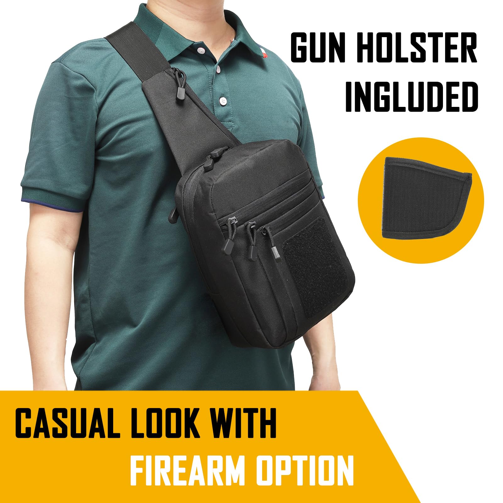Edc Carry Items - Bolso bandolera de transporte oculto para