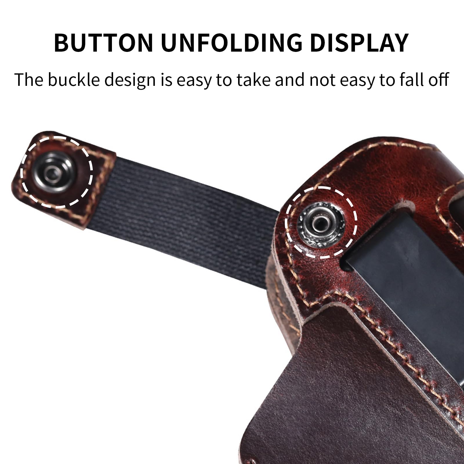 Funda táctica de cuero oculta  - Edc Carry Belt Leather reseña y precio