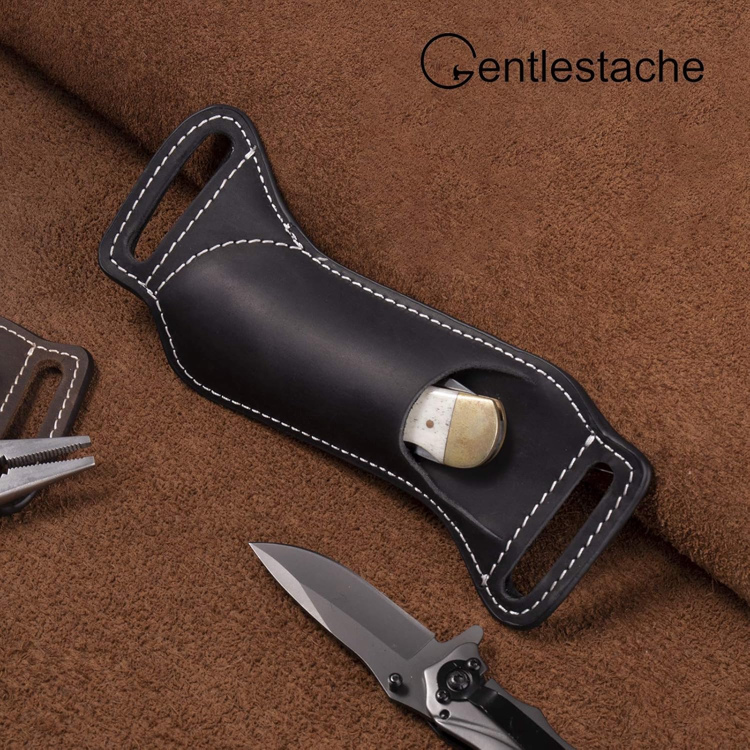 Funda para Cuchillo Plegable d - Edc Carry Belt Leather reseña y precio