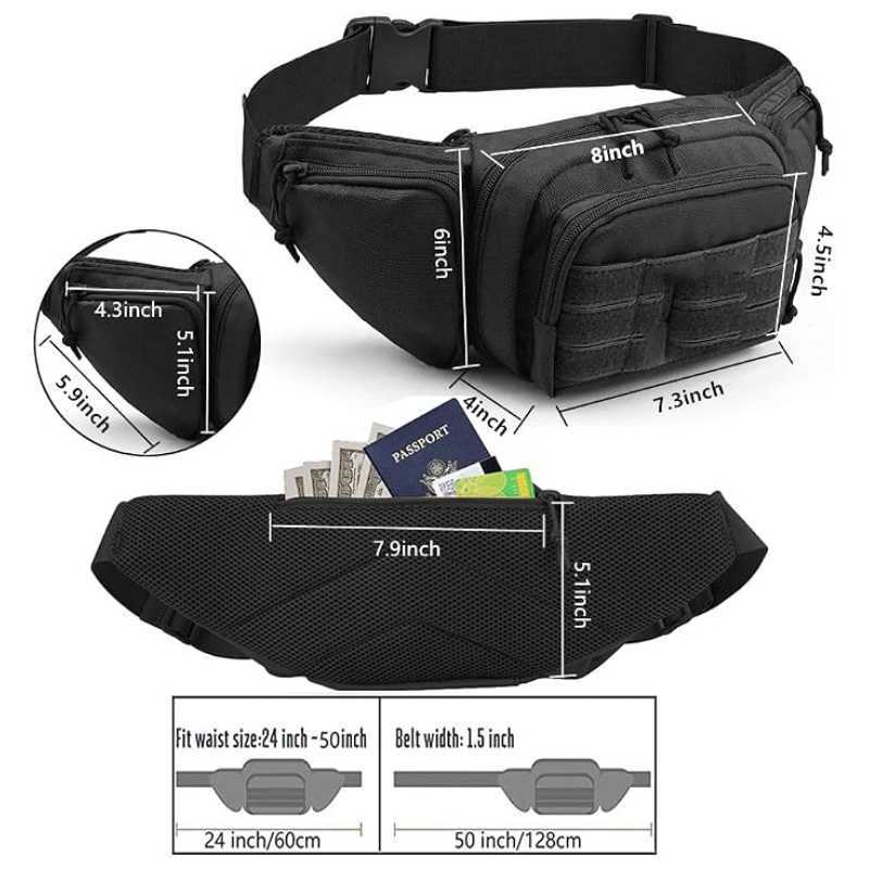 Riñonera Impermeable Molle EDC - Edc Concealed Carry Fanny Pack reseña y precio