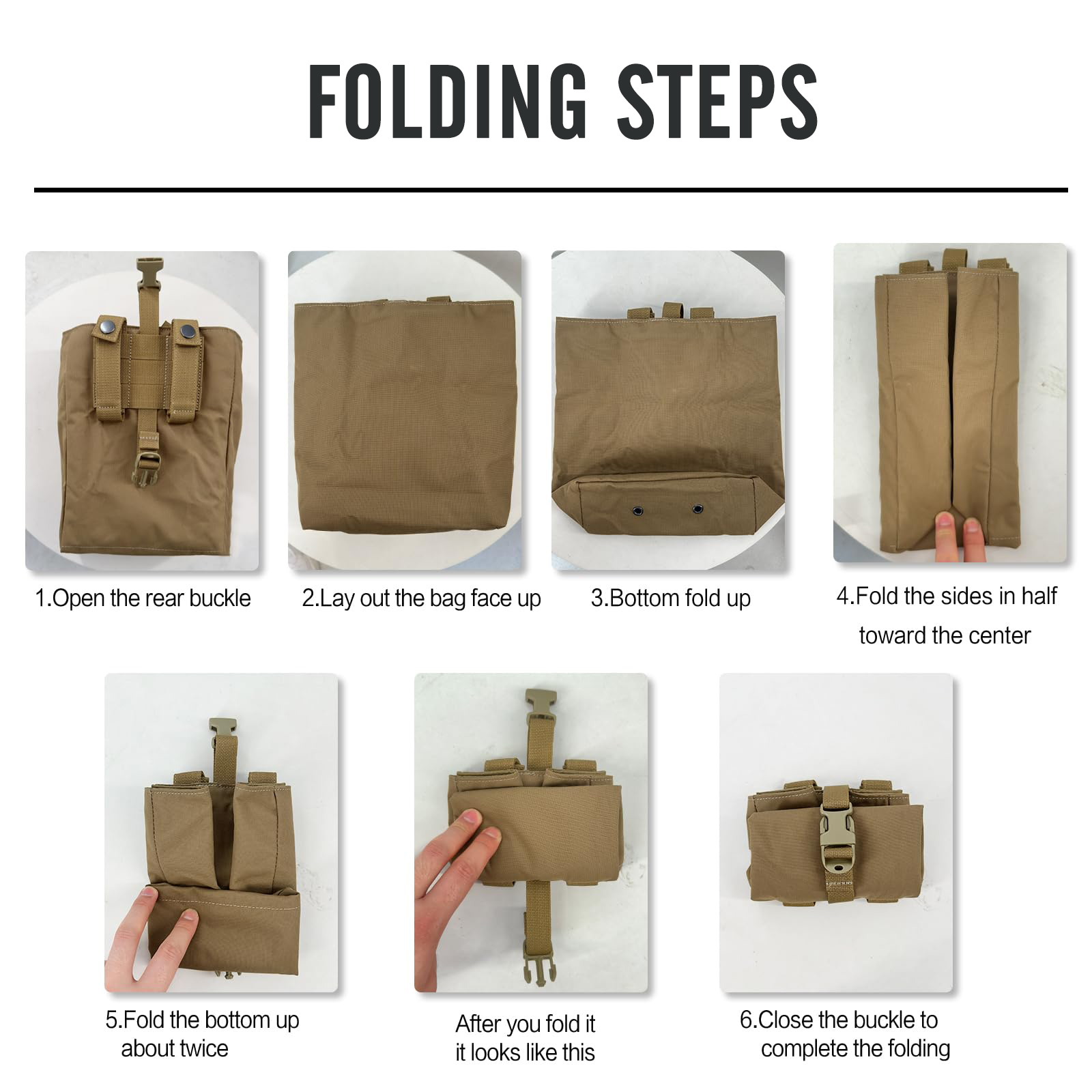 Nueva bolsa plegable Molle par - Edc Carry Items reseña y precio