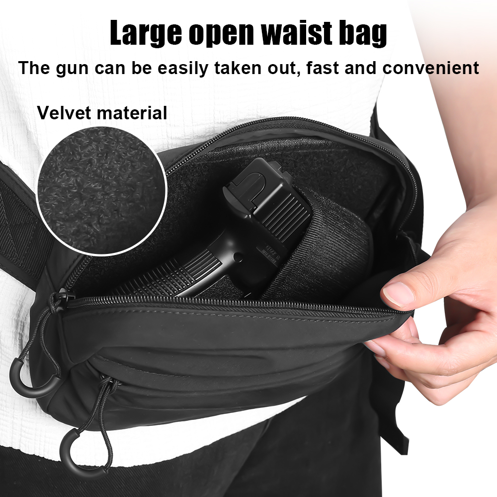 Riñonera táctica para pistola, - Edc Concealed Carry Fanny Pack reseña y precio