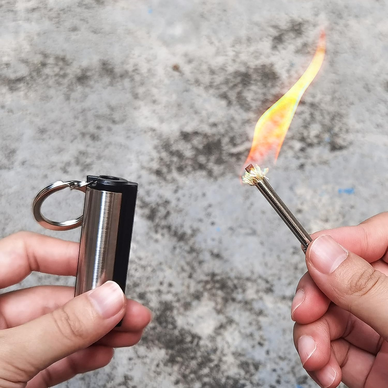 Paquete de 1-5 set de pedernal - Ferro Rod Striker reseña y precio