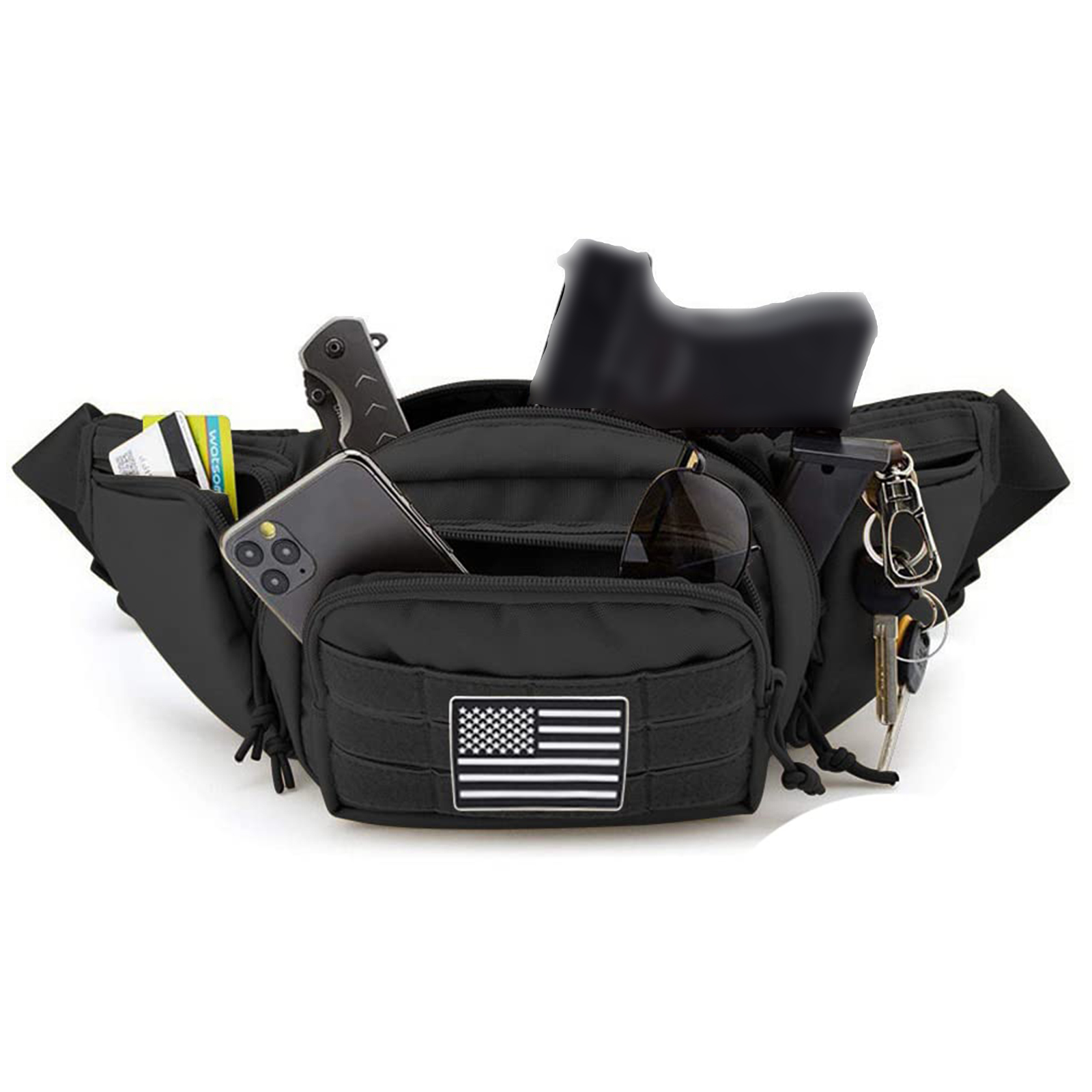 Riñonera táctica con funda par - Edc Concealed Carry Fanny Pack reseña y precio